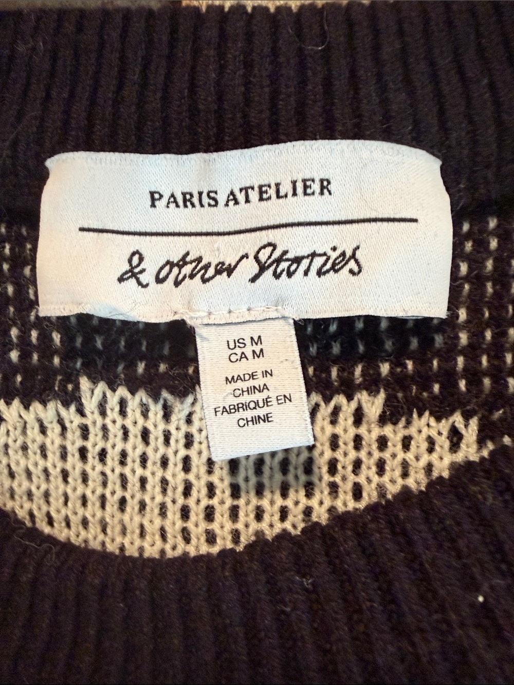 NWOT & Other Stories Floral Motif Jacquard Sweater - Picture 2 of 11